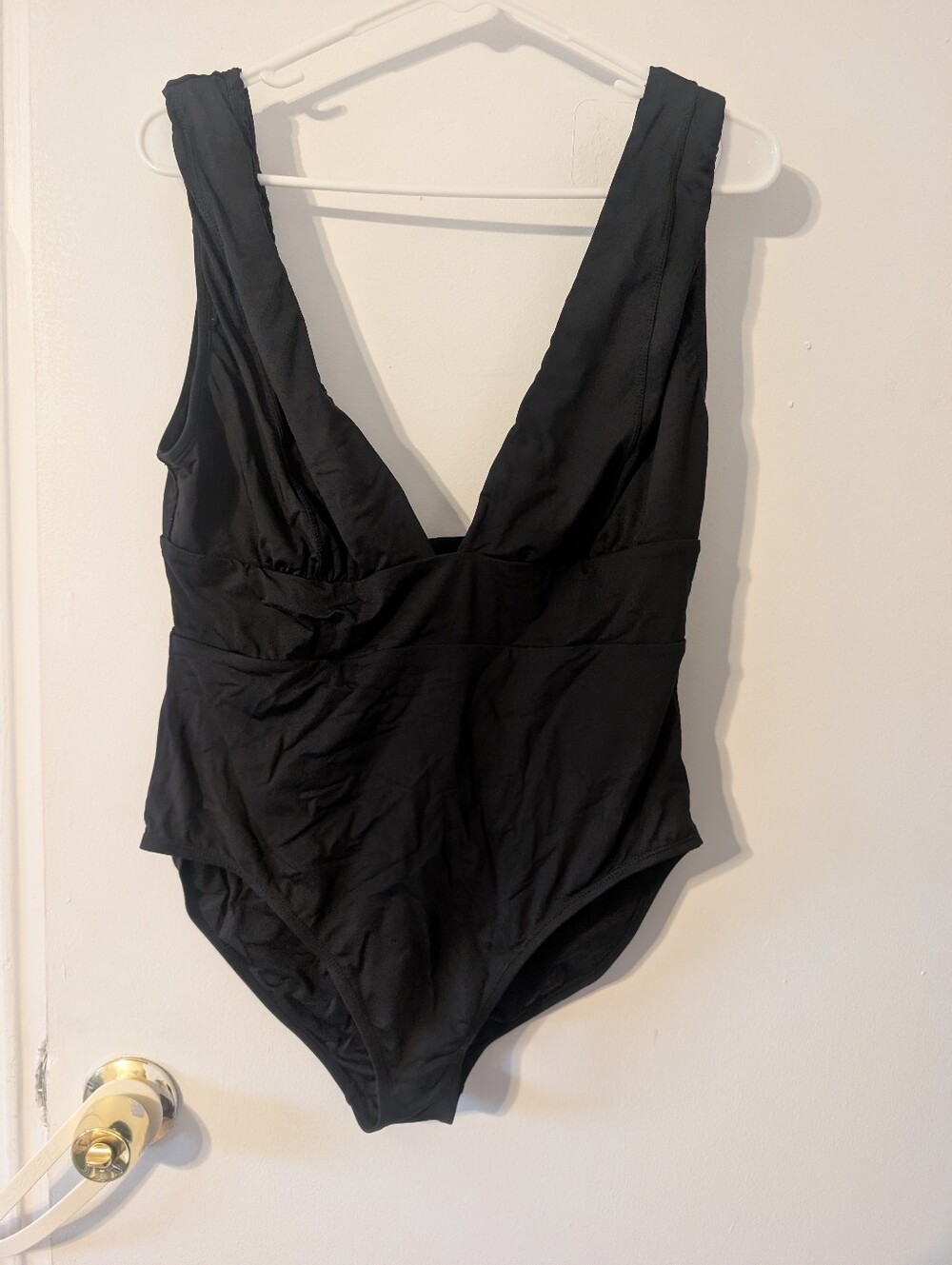 Andie Swim The Mykonos One Piece Swimsuit Black size XL NWT minimalist‎